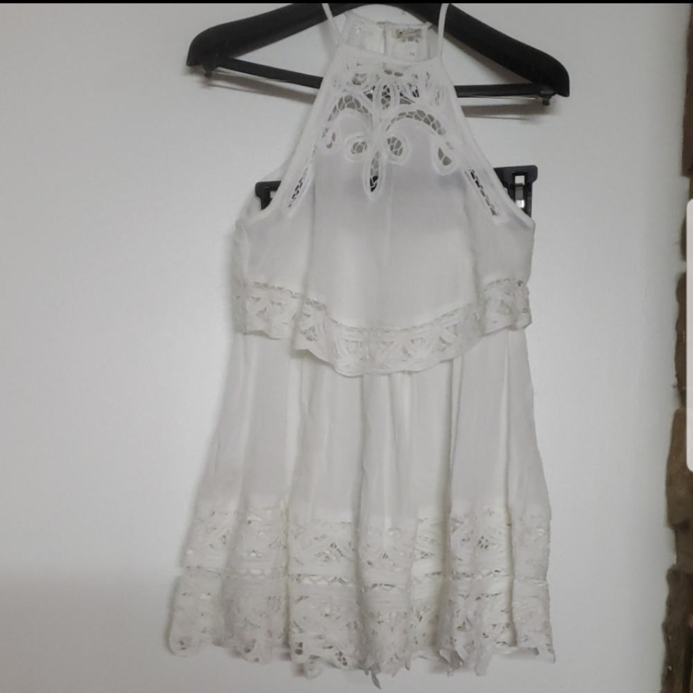 Free People mini skirt halter set